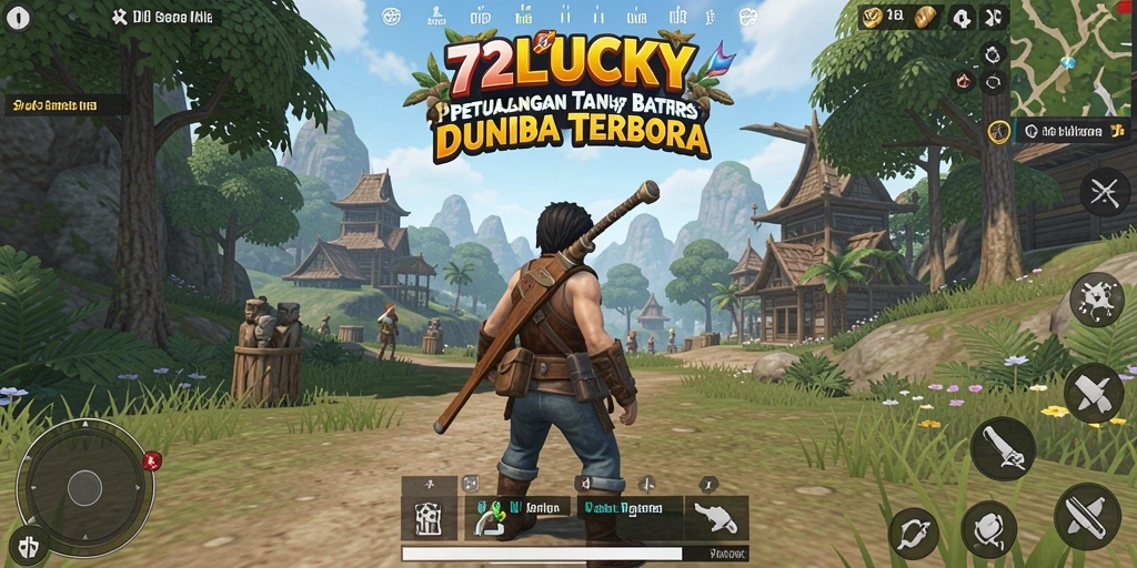 Tampilan gameplay 72LUCKY yang menakjubkan di dunia terbuka.