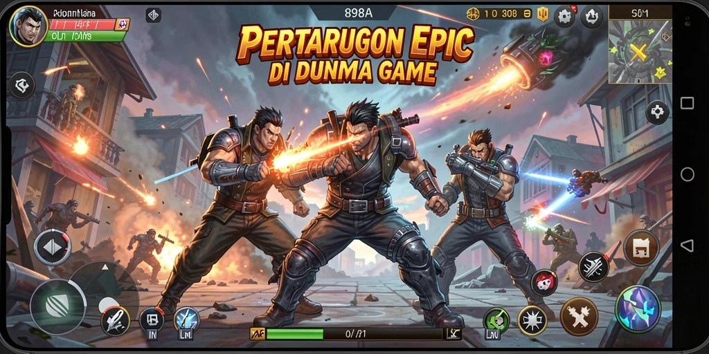 Tampilan gameplay menarik dari 898A dalam pertarungan sengit.