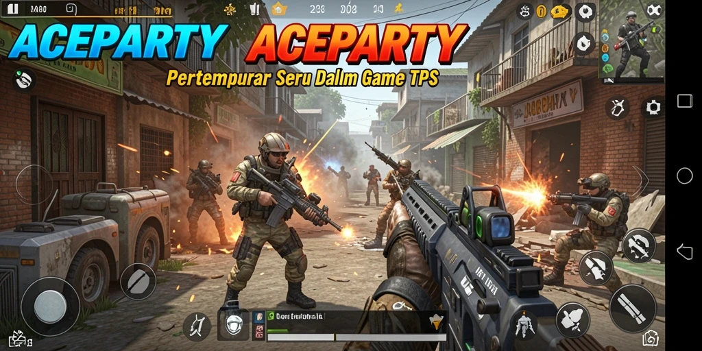 Gameplay intens dalam ACEPARTY dengan grafis memukau.