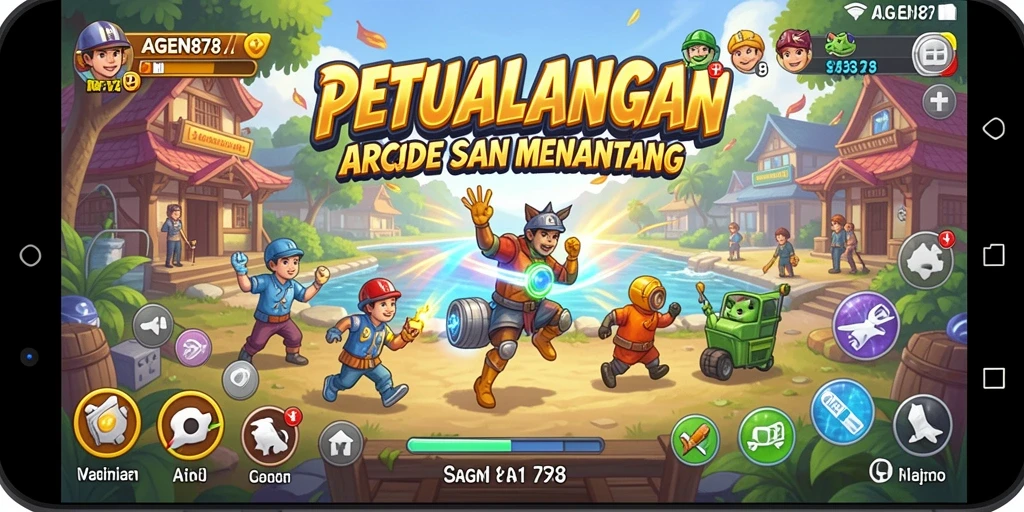 Tampilan gameplay seru AGEN878 dengan grafis memukau.