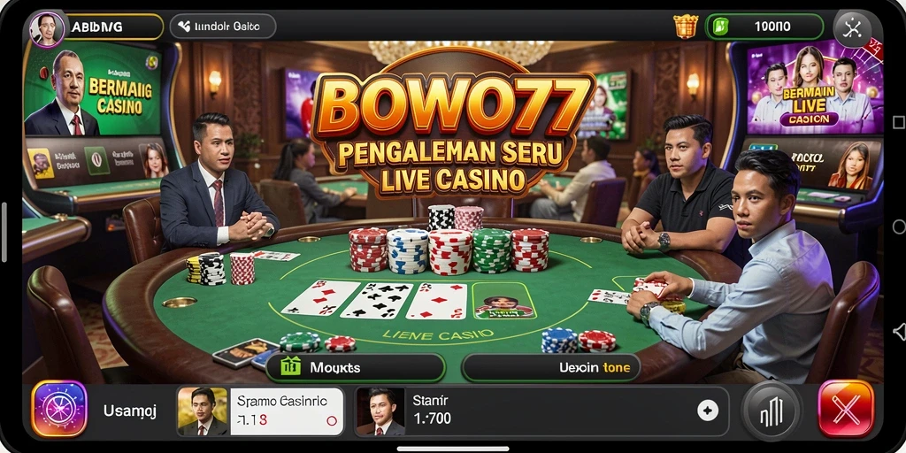 Tampilan gameplay BOWO77 yang mendebarkan dan interaktif.