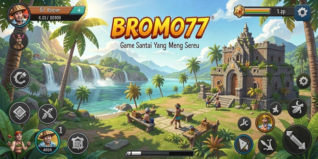 Tangkapan layar gameplay BROMO77 yang penuh warna dan menarik.