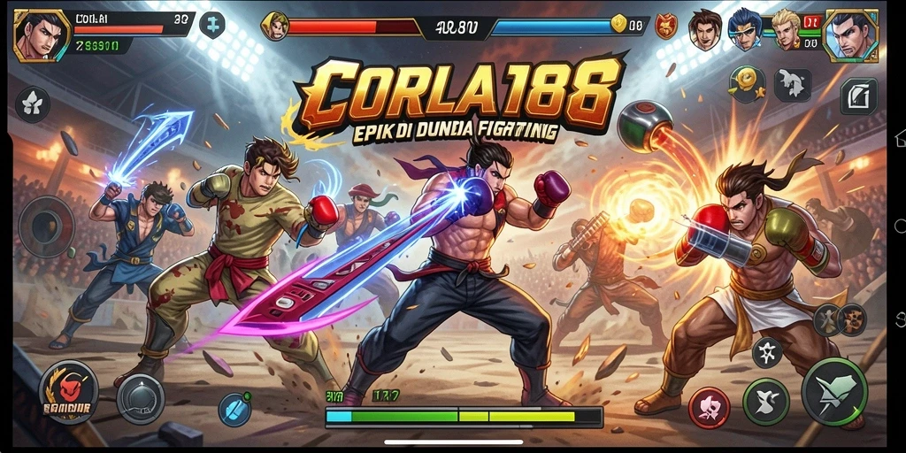 Tampilan screenshot CORLA188 dengan aksi pertarungan yang intens.
