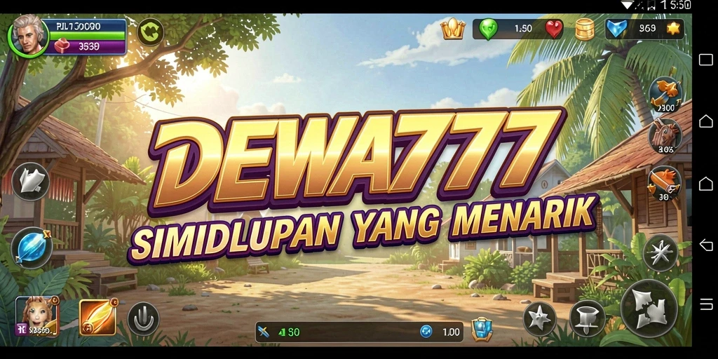 Tampilan gameplay DEWA777 yang seru dan interaktif dalam simulasi kehidupan.