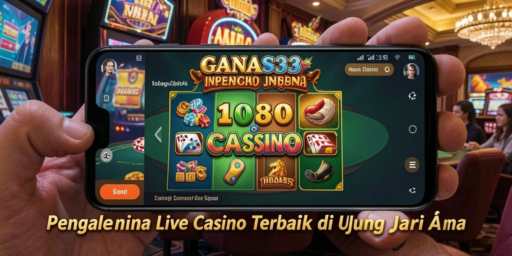 Tampilan menarik gameplay Live Casino di GANAS33.