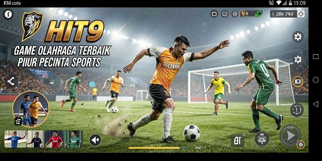 Gameplay mendebarkan di HIT9 dengan berbagai pilihan olahraga.