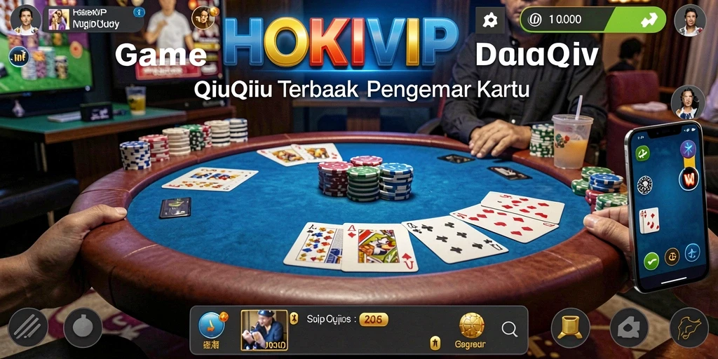 Tampilan gameplay QiuQiu di HOKIVIP yang menarik