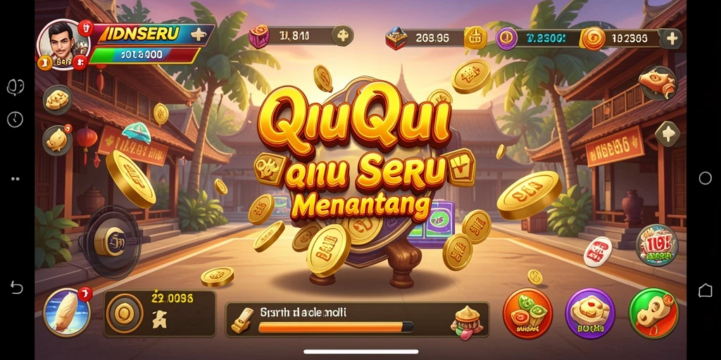 Screenshot IDNSERU menampilkan gameplay QiuQiu yang seru.