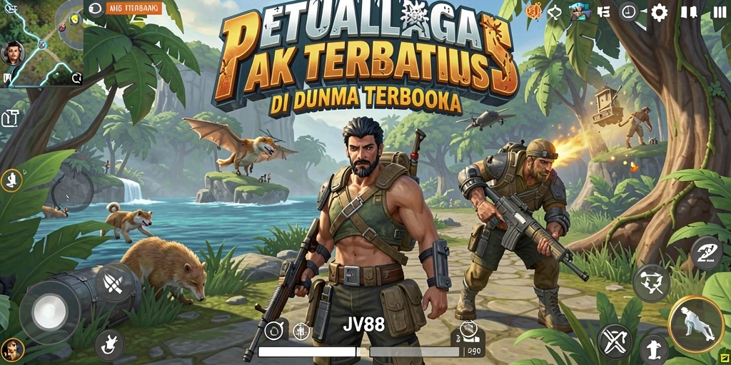 Tangkapan layar menunjukkan pengalaman eksplorasi mendalam dalam JV88.