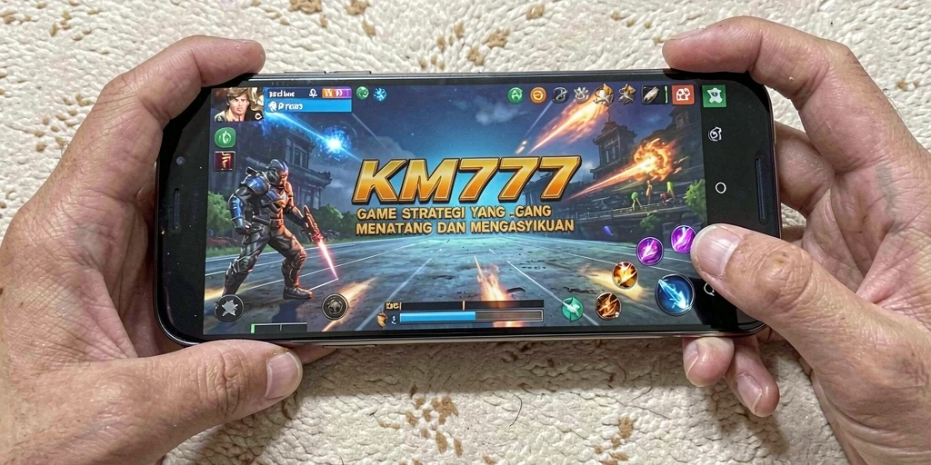 Tampilan gameplay menarik dari KM777 yang penuh strategi.