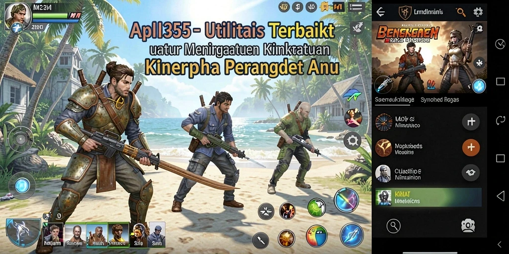 Tampilan antarmuka ME355 yang intuitif dan mudah dipahami.