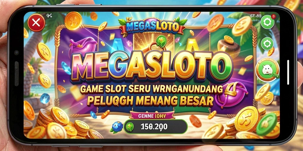 Tampilan permainan Slot MEGASLOTO yang menarik dan menawan.