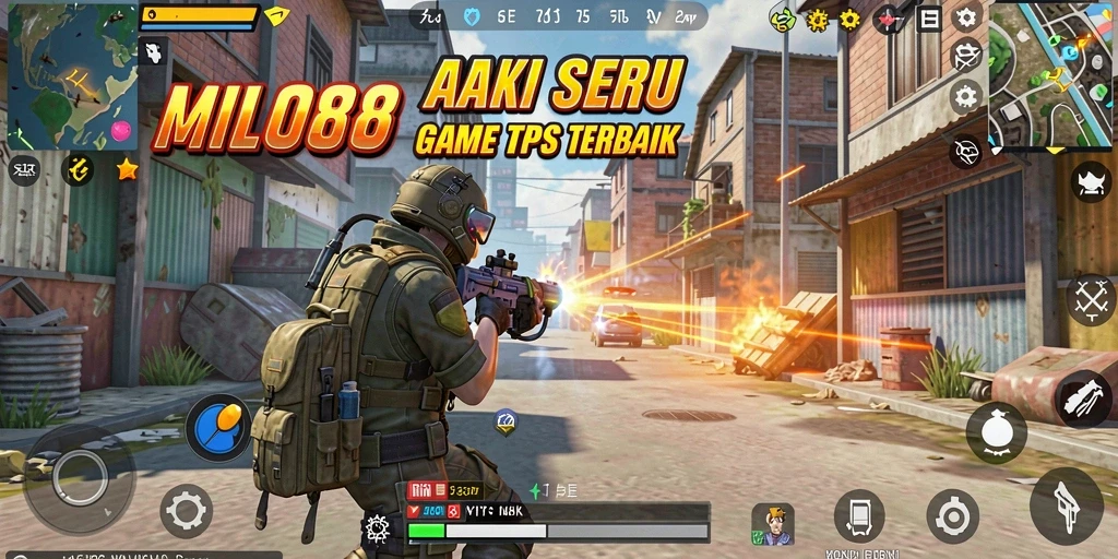Screenshot utama MILO88 menampilkan aksi menegangkan dalam gameplay TPS.