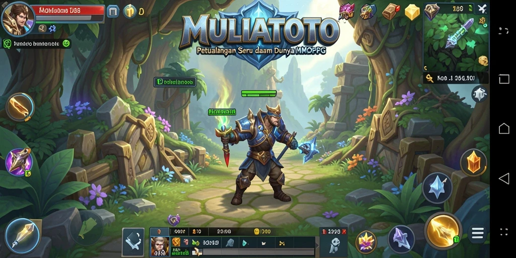 Gameplay seru di dunia fantasy MULIATOTO dengan petualangan yang menantang.