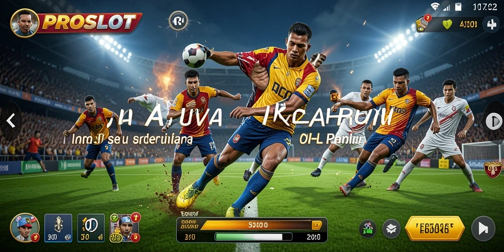 Tangkapan layar gameplay PROSLOT yang menampilkan aksi olahraga seru.