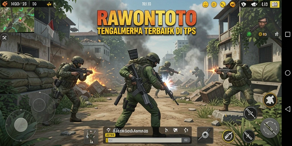 Screenshot gameplay RAWONTOTO yang menampilkan aksi seru dan strategi tempur.
