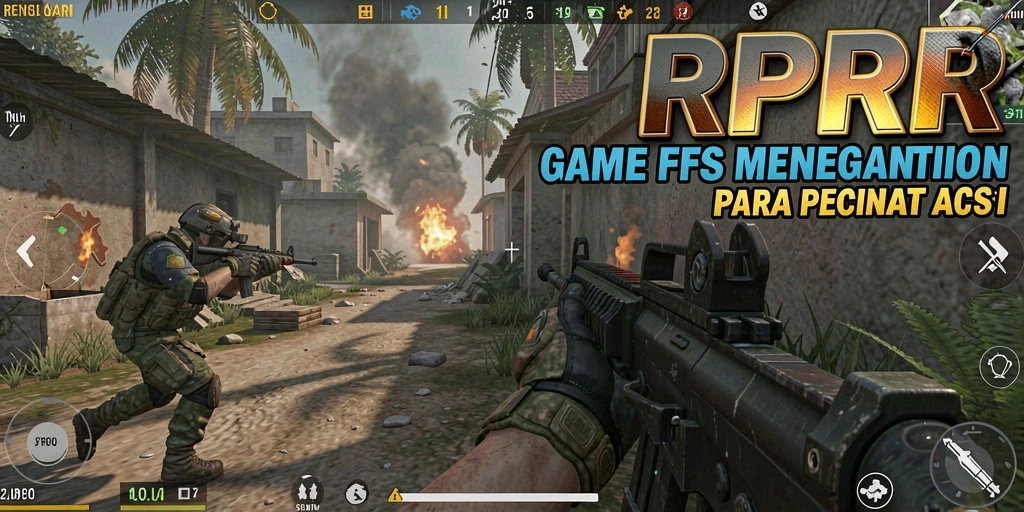 Tangkapan layar RPRR menunjukkan aksi tembak-menembak intens dalam game FPS.