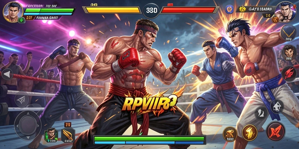Tampilan gameplay RPVIP8 yang intens dan menarik.
