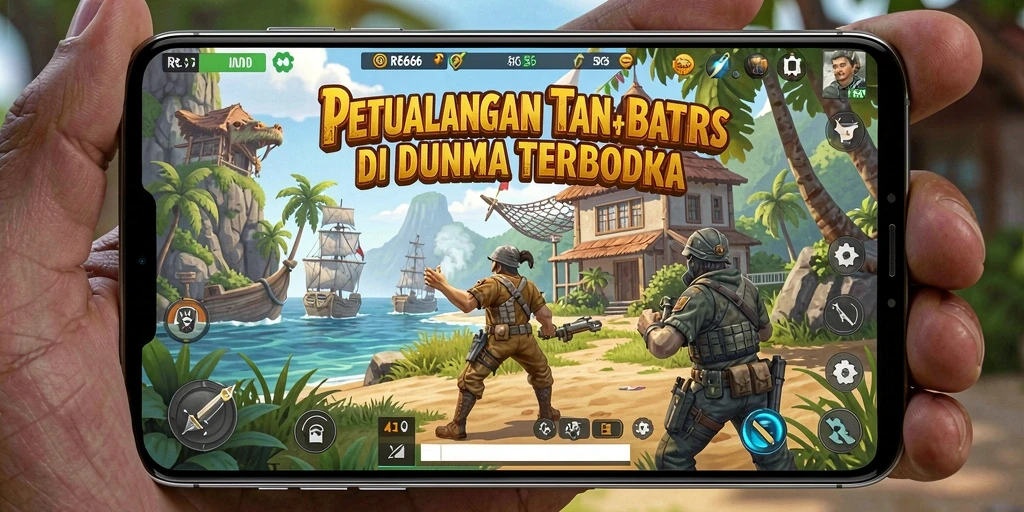 Tampilan gameplay menarik di dunia terbuka RR666.