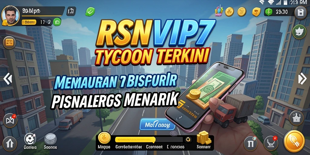Gameplay seru RSNVIP7 yang menggambarkan dunia bisnis.