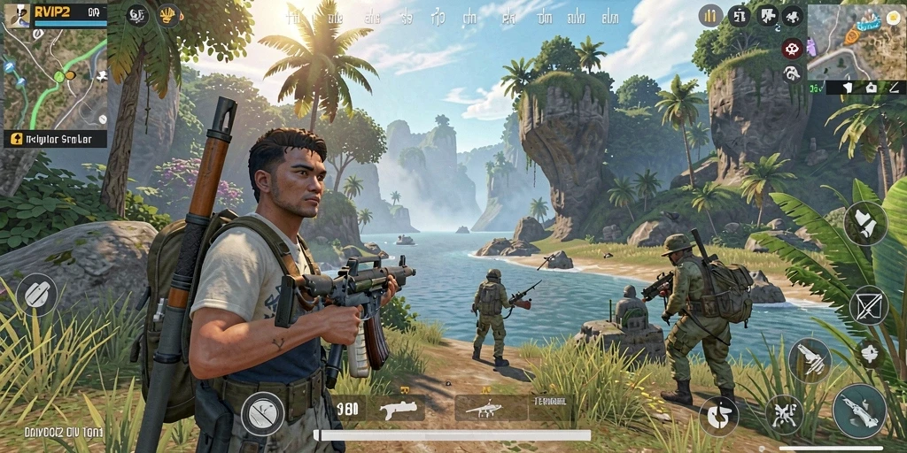 Tampilan menawan dari dunia Open World dalam RVIP2.