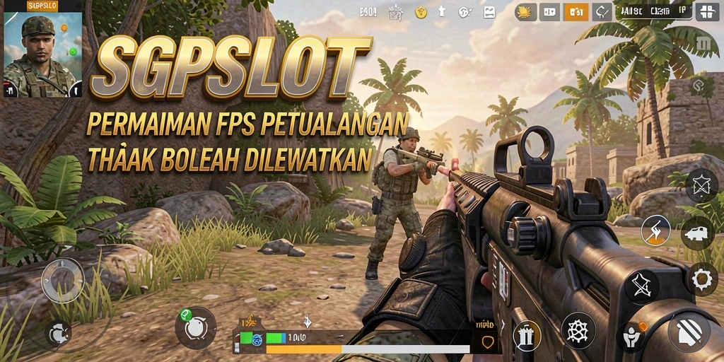 Screenshot gameplay SGPSLOT menampilkan aksi tembak-menembak yang intens.