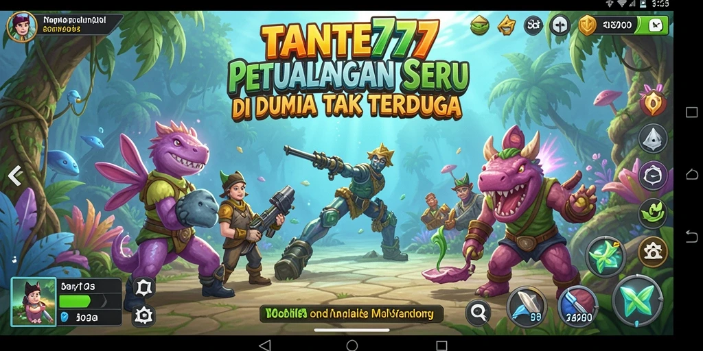 Tampilan gameplay TANTE777 yang menunjukkan petualangan seru di dunia vast.