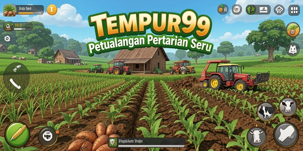 Gameplay seru dan interaktif di dunia pertanian.