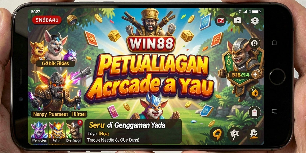 Tampilan permainan <strong>WIN88</strong> yang seru dengan tantangan Arcade yang mendebarkan.