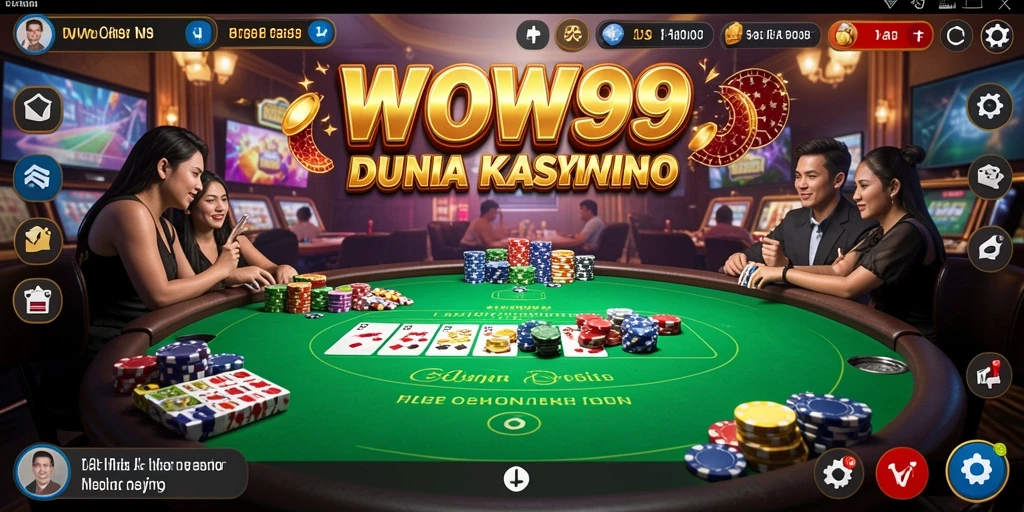 Tampilan menakjubkan dari gameplay Kasino WOW99.